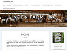 Tablet Screenshot of lindenfarm.com